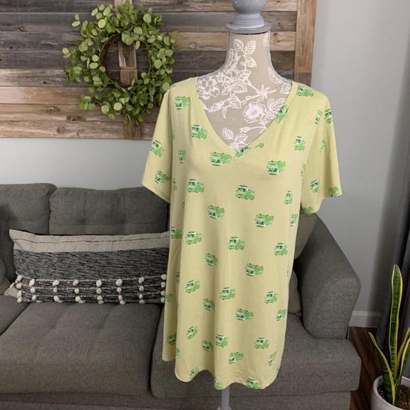 LuLaRoe Tops - Lularoe V Neck VW Van Christy Tee